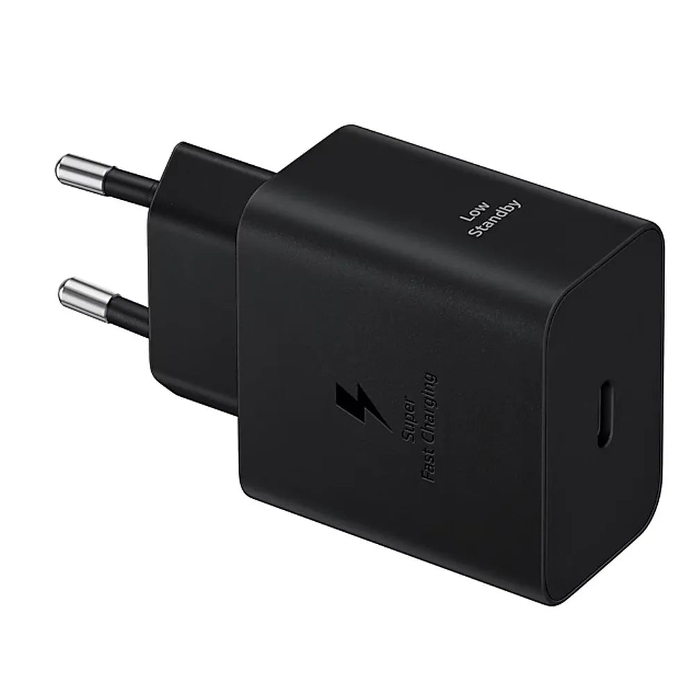 SAMSUNG originalni Type-C stenski polnilec + Type-C na Type-C kabel PD 3A 45W EP-T4511XBEGEU črn