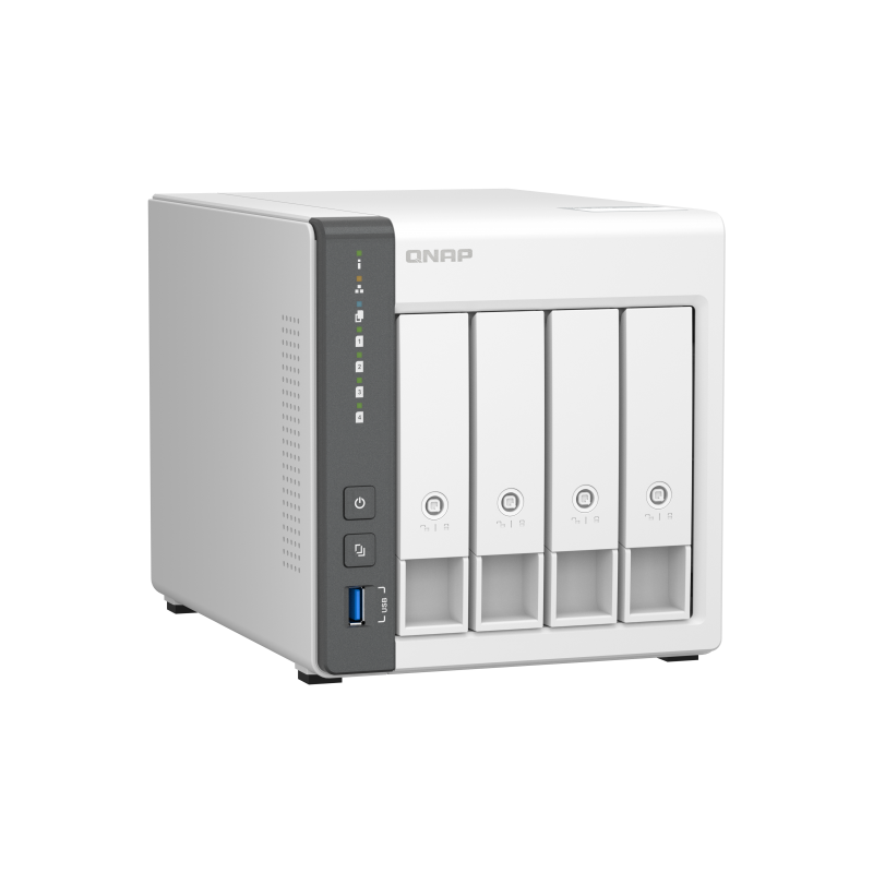QNAP TS-433 NAS Tower Ethernet LAN veza Cortex-A55