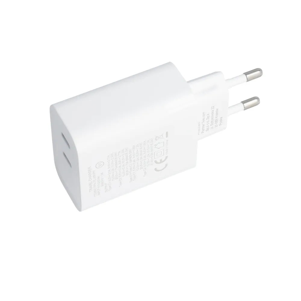 Forcell Stenski polnilec z 2 USB vtičnicama tipa C – 3A 35W s PD in funkcijo Quick Charge 4.0
