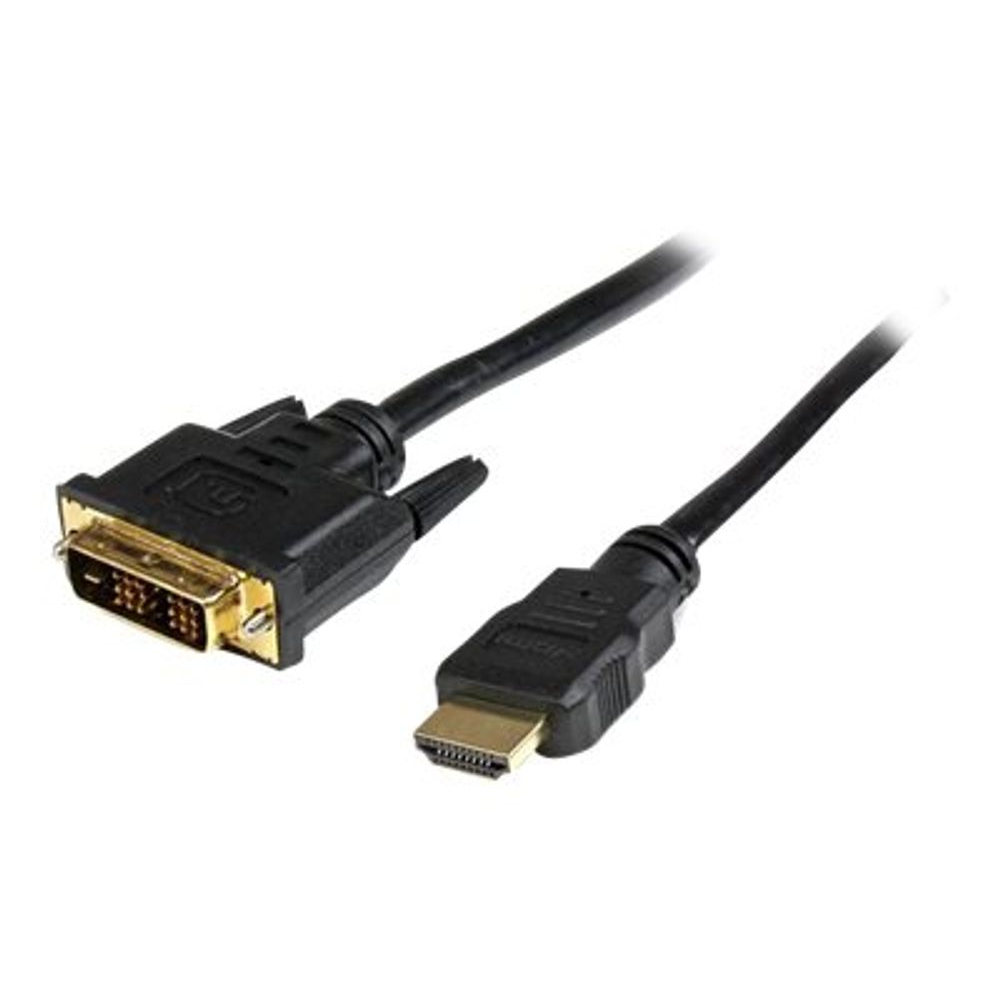 StarTech.com HDDVIMM2M prilagodnik za video kabel 2 m HDMI DVI-D Crno
