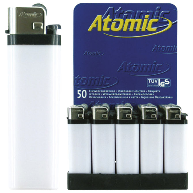 Upaljač jednokratni sjajni atomic reibrad trober 3937105 bijeli