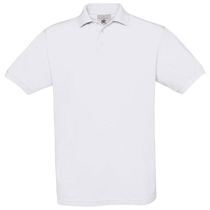 MAJICA KRATKI ROKAVI B&C SAFRAN POLO 180G BELA 3XL