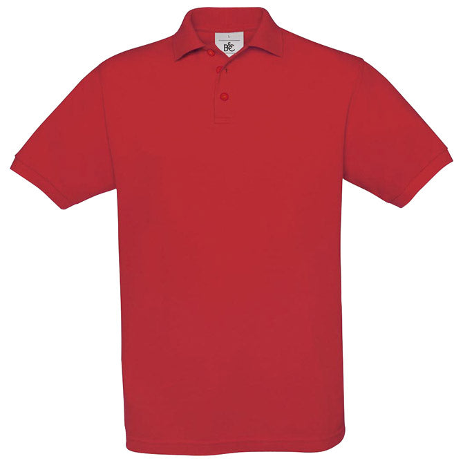 MAJICA KRATKI ROKAVI B&C SAFRAN POLO 180G RDEČA L