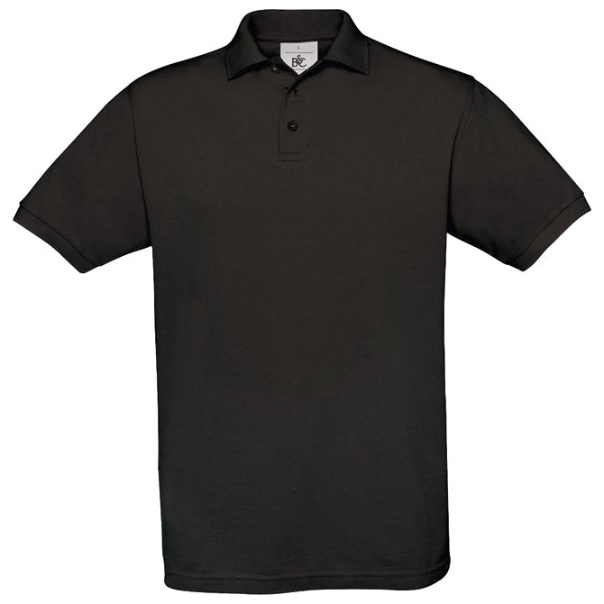 MAJICA KRATKI RUKAVI B&C SAFRAN POLO 180G CRNA 3XL