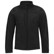 JAKNA ZIP MUŠKA B&C HOODED SOFTSHELL CRNA 3XL