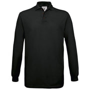 MAJICA DUGI RUKAVI B&C SAFRAN POLO LSL 180G CRNA 3XL * DO ISTEKA ZALIHA