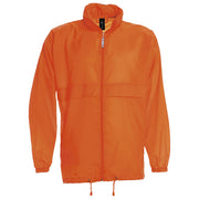 VJETROVKA S KAPULJAČOM ZIP UNISEX B&C SIROCCO NARANČASTA M