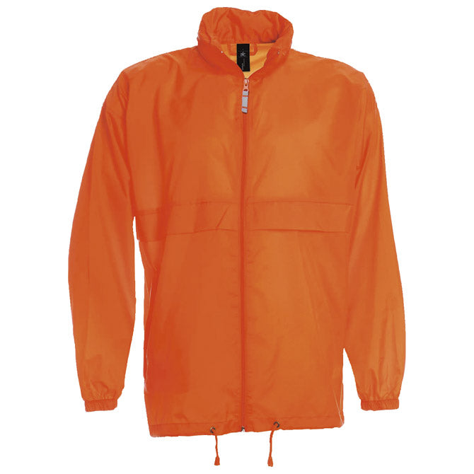 VJETROVKA S KAPULJAČOM ZIP UNISEX B&C SIROCCO NARANČASTA L