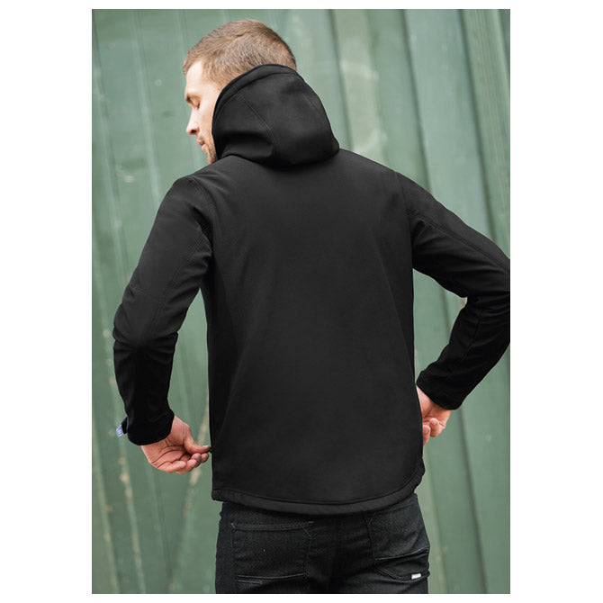 JAKNA ZIP MUŠKA B&C HOODED SOFTSHELL CRNA L
