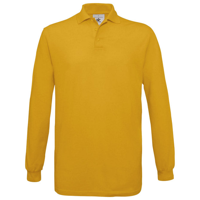 MAJICA DOLGI ROKAVI B&C SAFRAN POLO LSL 180G ZLATA RUMENA 2XL!!