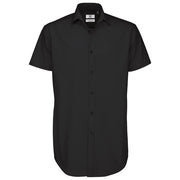 KOŠULJA MUŠKA KRATKI RUKAVI B&C BLACK TIE 135G CRNA XL-EOL!!
