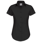 KOŠULJA ŽENSKA KRATKI RUKAVI B&C BLACK TIE 135G CRNA S-EOL!!