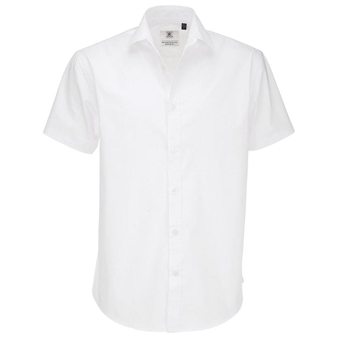 MOŠKA SRAJCA KRATKI ROKAVI B&C BLACK TIE 135G BELA 2XL-EOL!!