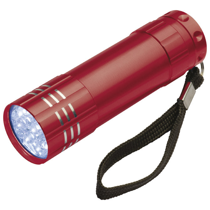 SVJETILJKA RUČNA  9 LED METALNA EASY 190405 CRVENA