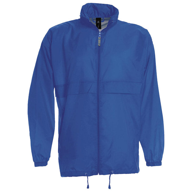 VJETROVKA S KAPULJAČOM ZIP UNISEX B&C SIROCCO ZAGREBAČKO PLAVA 2XL