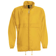 VJETROVKA S KAPULJAČOM ZIP UNISEX B&C SIROCCO ZLATNA ŽUTA  XL