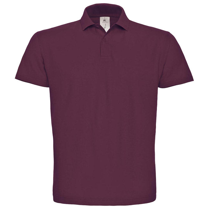 MAJICA KRATKI RUKAVI POLO B&C ID.001 180G BORDO L