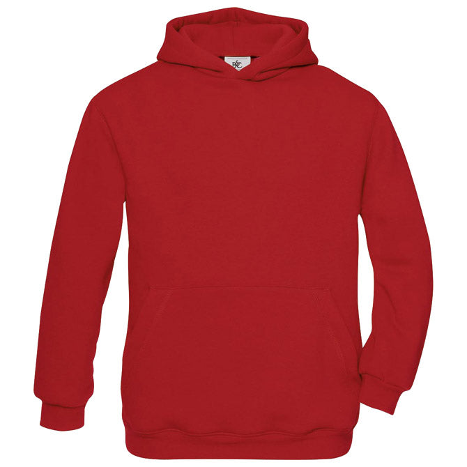 MAJICA HOODED KIDS B&C 280G CRVENA 12/14