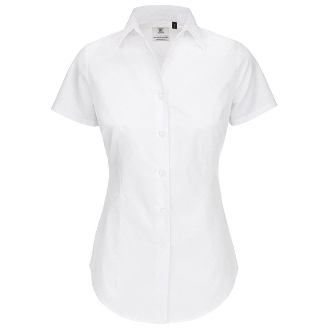 ŽENSKA MAJICA KRATKI ROKAVI B&C BLACK TIE 135G BELA 2XL-EOL!!