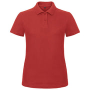 MAJICA KRATEK ROKAV POLO B&C ID.001/ŽENSKE 180G RDEČA S