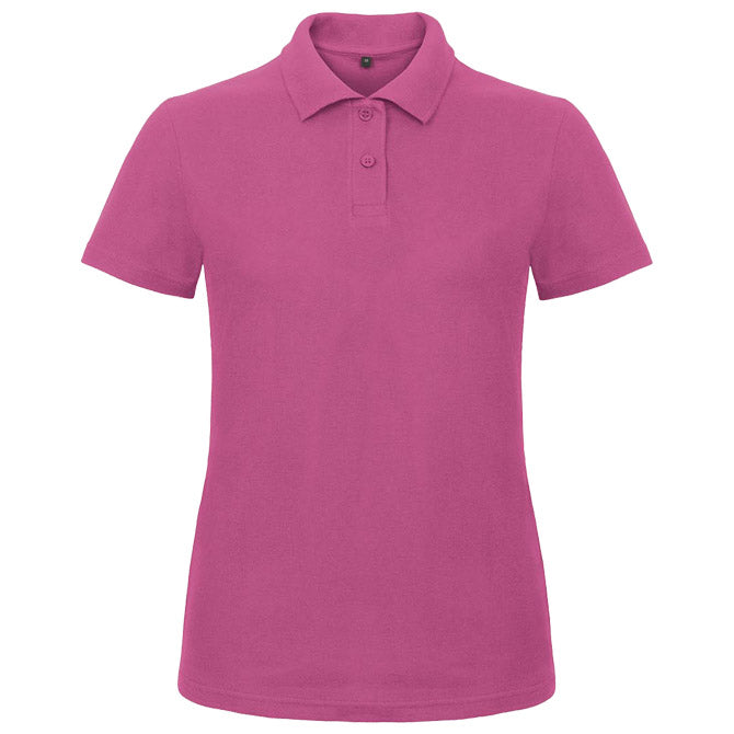 MAJICA KRATKI ROKAVI POLO B&C ID.001/ŽENSKE 180G ROZA XL