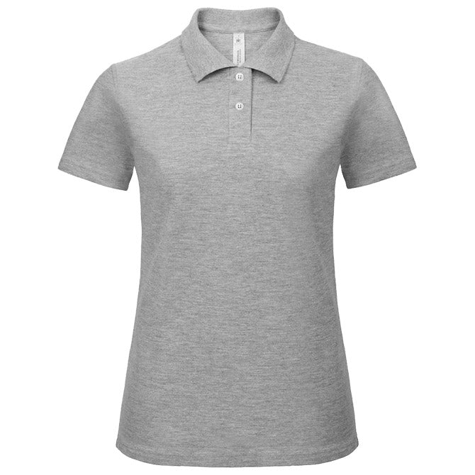 MAJICA KRATKI ROKAVI POLO B&C ID.001/ŽENSKE 180G SVETLO SIVA S