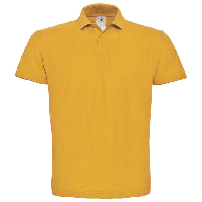 MAJICA KRATKI ROKAVI POLO B&C ID.001 180G ZLATNO RUMENA S