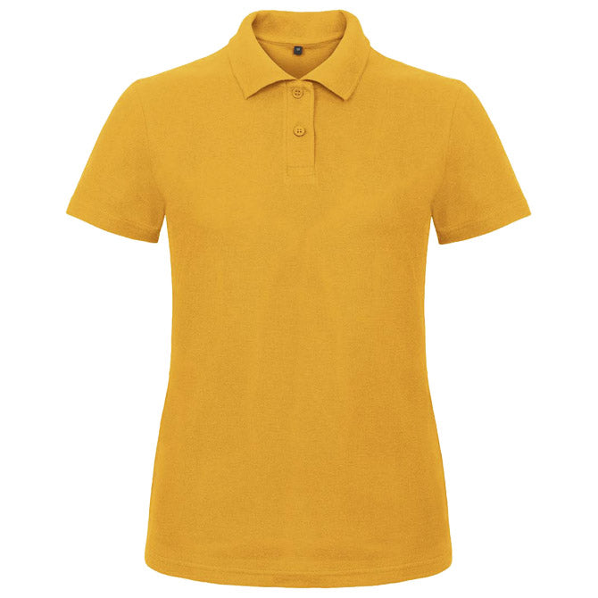 MAJICA KRATKI ROKAVI POLO B&C ID.001/ŽENSKE 180G ZLATO RUMENA 2XL