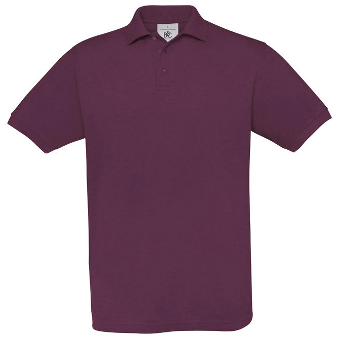 MAJICA KRATKI ROKAVI B&C SAFRAN POLO 180G BORDO S-EOL!!