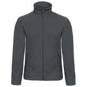 JAKNA ZIP-FLIS B&C ID.501 280G TEMNO SIVA S