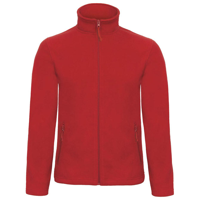 JAKNA Z ZADRGO-FLEECE B&C ID.501 280G RDEČA 3XL