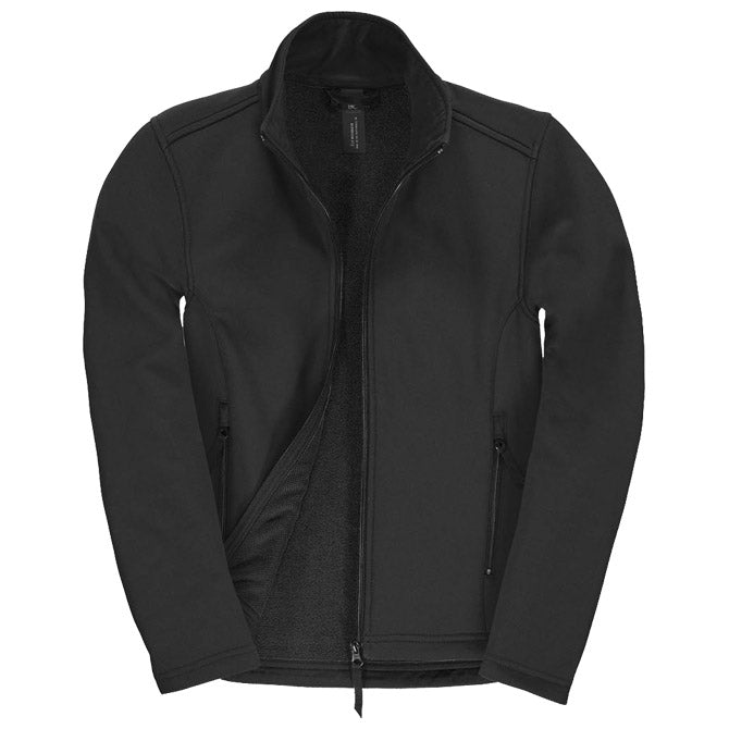 JAKNA ZIP ŽENSKA B&C ID.701 SOFTSHELL/ŽENSKO ČRNA 2XL