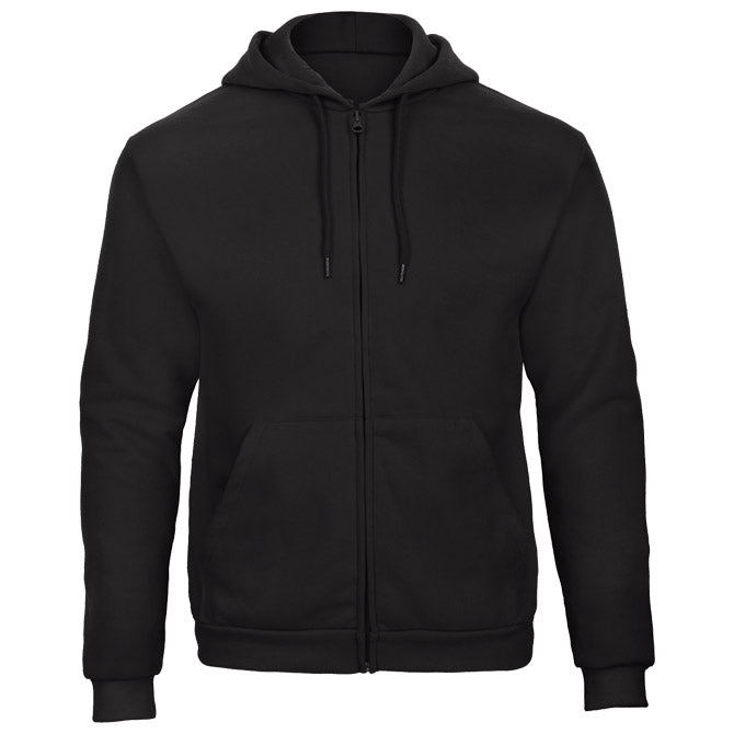 MAJICA DOLGI ROKAVI ZIP B&C ID.205 270G ČRNA S