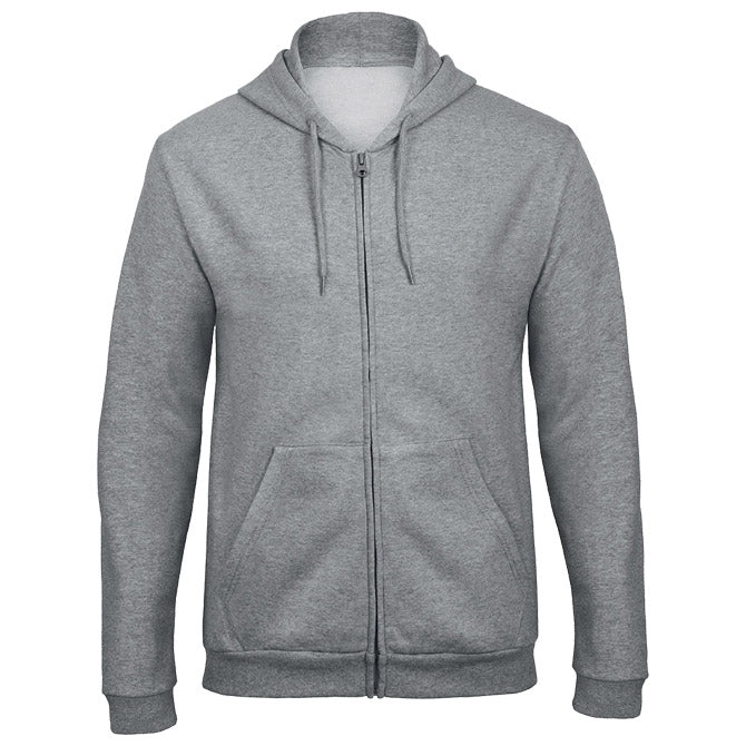 MAJICA DUGI RUKAVI ZIP B&C ID.205 270G SVIJETLO SIVA 2XL