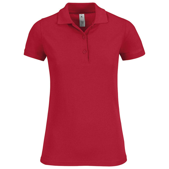 MAJICA KRATKI ROKAVI B&C SAFRAN TIMELESS WOMEN 180G RDEČA L
