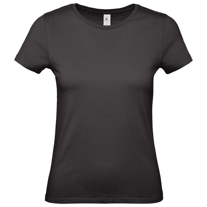 MAJICA KRATKI ROKAVI B&C #E150/WOMEN ČRNA XL