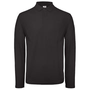 MAJICA DOLGI ROKAVI POLO B&C ID.001 LSL 180G ČRNA L