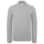 MAJICA DUGI RUKAVI POLO B&C ID.001 LSL 180G SVIJETLO SIVA XL