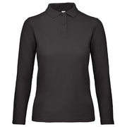 MAJICA DUGI RUKAVI POLO B&C ID.001 LSL/WOMEN 180G CRNA S