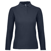 MAJICA DOLGI ROKAVI POLO B&C ID.001 LSL/WOMEN 180G TEMNO MODRA S