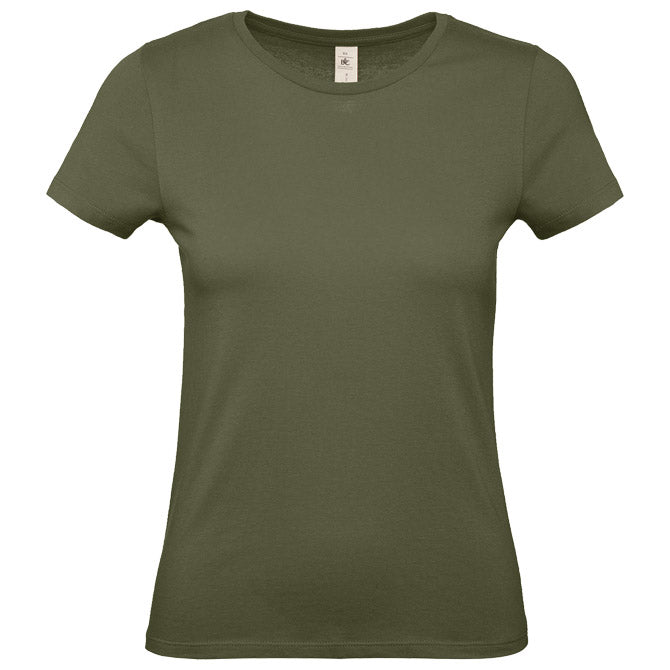 MAJICA KRATKI RUKAVI B&C #E150/WOMEN MASLINASTO ZELENA L