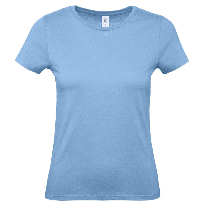MAJICA KRATEK ROKAV B&C #E150/WOMEN NEBESNO MODRA L