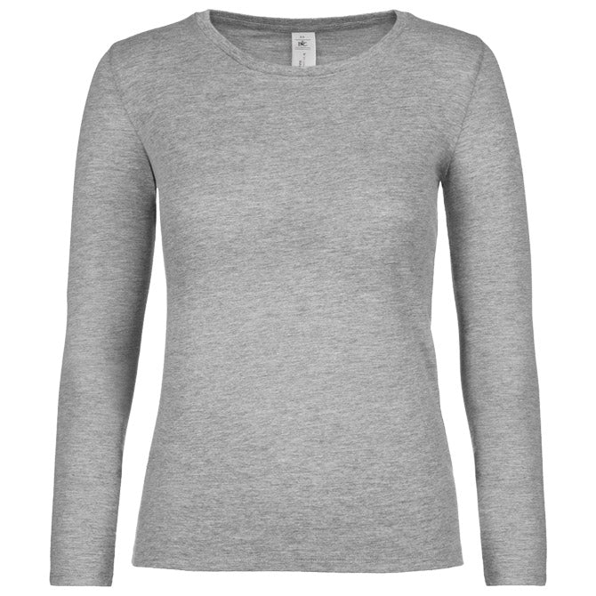 MAJICA DOLGI ROKAVI B&C #E150/WOMEN LSL SVETLO SIVA L