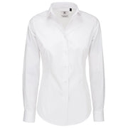 ŽENSKA SRAJCA DOLGI ROKAVI B&C BLACK TIE 135G BELA 2XL-EOL!!