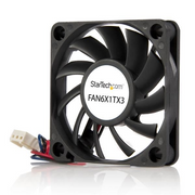 StarTech.com FAN6X1TX3 Sustav hlađenja računala Kućište računala Ventilator 6 cm Crno