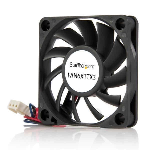 StarTech.com FAN6X1TX3 Sustav hlađenja računala Kućište računala Ventilator 6 cm Crno