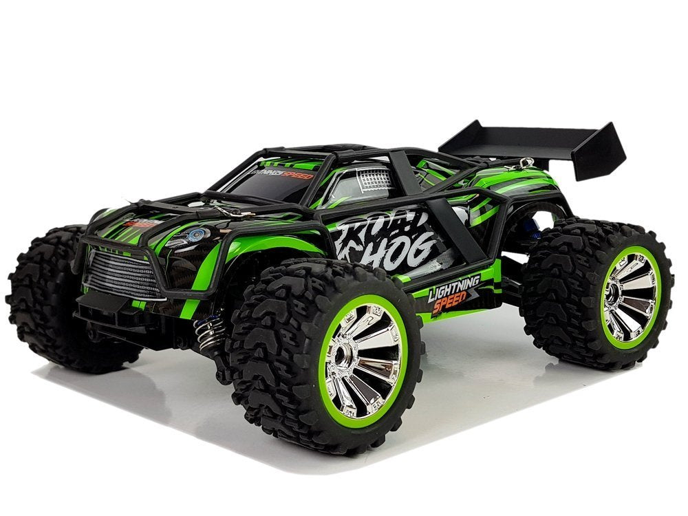 Buggy na daljinsko upravljanje 2.4G 1:18 s brzinom do 35 km/h - crno/zeleni
