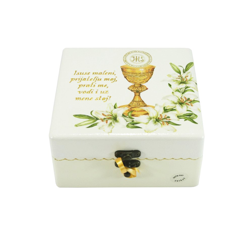 Personalizirane škatle za prvo sv. obhajilo – Popolno darilo za otroke, duhovnike in veroučitelje - 4. 16x16x10cm - 165108