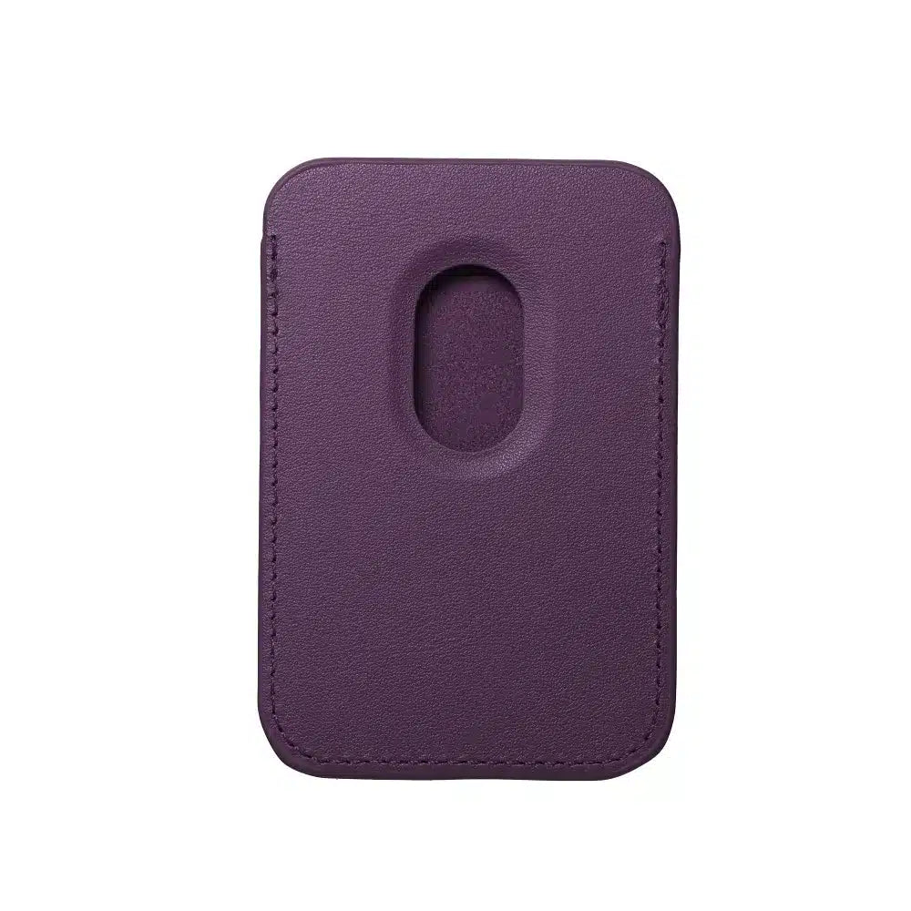 Usnjena magnetna denarnica Mag Wallet, temno vijolična