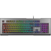 GENESIS Rhod 500 RGB tipkovnica Igranje USB QWERTY Portugalski Crno, Srebro